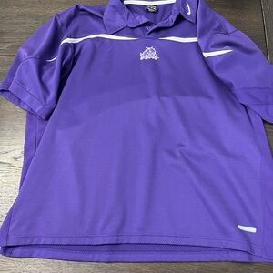 Purple Nike TCU Men’s Polo Shirt